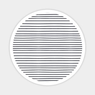 Inkwell grey stripes Magnet